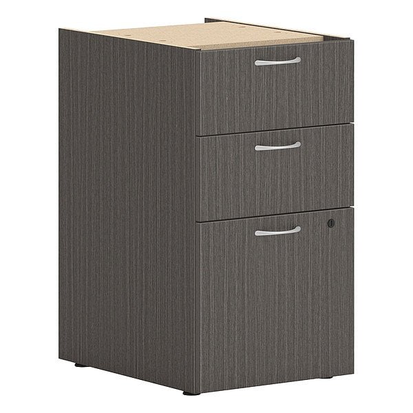 Hon Desk Pedestal, 20 in D X 28 in H, 15 in W X Laminate, Slate Teak - HLPLPSBBF.LSL1
