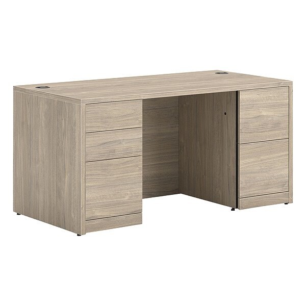 Hon Double Pedestal Desk, 30 in D X 29 1/2 in H, 60 in W X - H105892.LKI1LKI1