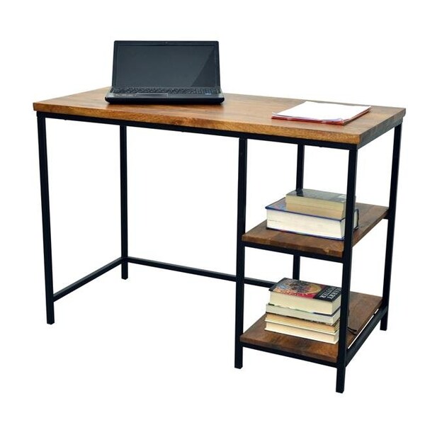 Carolina Cottage Carolina Cottage CF4220CHETBK Brayden Chestnut Desk with Shelves - 20 x 30 x 42 in. - CF4220CHETBK