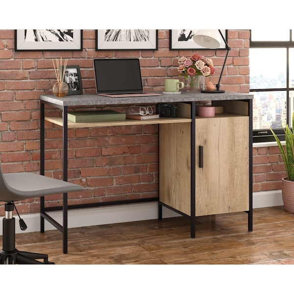 Sauder Desk, 17.99 in D X 30.59 in H, 45 in W X Engineered wood, Metal - 431296