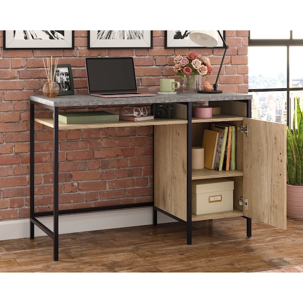 Sauder Desk, 17.99 in D X 30.59 in H, 45 in W X Engineered wood, Metal - 431296