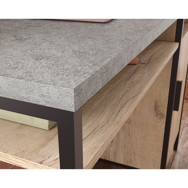 Sauder Desk, 17.99 in D X 30.59 in H, 45 in W X Engineered wood, Metal - 431296