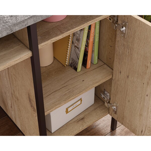 Sauder Desk, 17.99 in D X 30.59 in H, 45 in W X Engineered wood, Metal - 431296