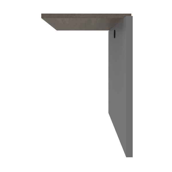 Bestar Prestige + 40W Desk Bridge, Bark Grey & Slate - 99820-000047