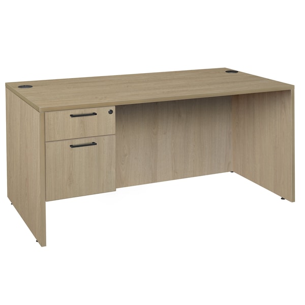 Regency Legacy 60 x 30 in. Executive Desk with Single Pedestal Drawer Unit- Noble Oak - LSP6030NO