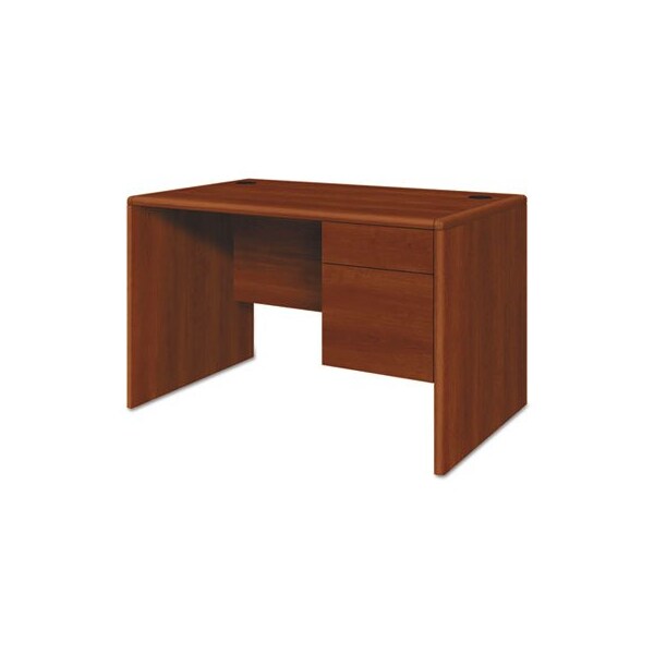 Hon HON, 10700 SERIES SINGLE 3/4 RIGHT PEDESTAL DESK, 48W X 30D X 29.5H, COGNAC - 107885RCO