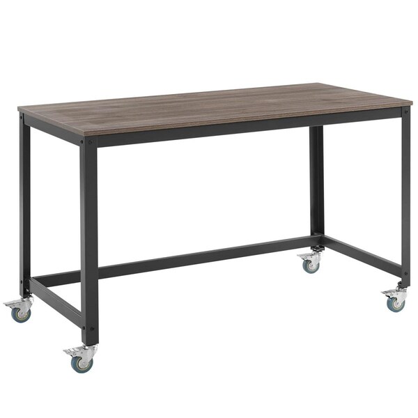 Modway Furniture Vivify Computer Office Desk - Gray Walnut, 29.5 x 23.5 x 47 in. - EEI-2852-GRY-WAL