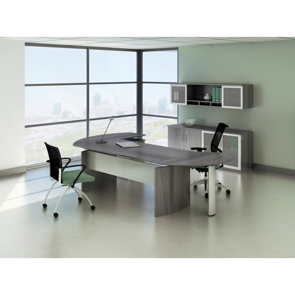 Mayline Curved Desk Medina Curved Desk Extension, Mocha, 47" Wx28" D, 28" D X 29-1/2" H, 47" W X - MNEXTRLDC