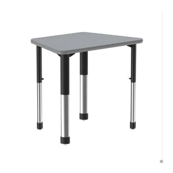 Correll Trapezoid 32 in W, 22 in L, 25 in to 35 in H, Particleboard, Gray Granite - AD2232TF-TRP-15-09-13