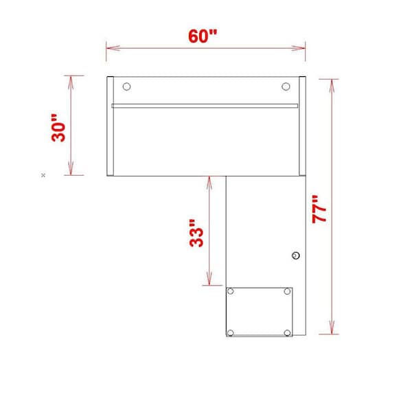 We'Re It Connect It L-Shaped Desk, 77 in D X 30 in H, 60 in W X Thermally Fused Laminate - DI60304824L1BBF-BS-WNB