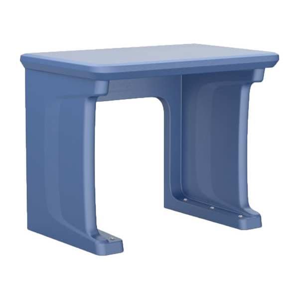 Cortech Freestanding Desk, 24 in D X 29 in H, 36 in W X Blue - 7607MB