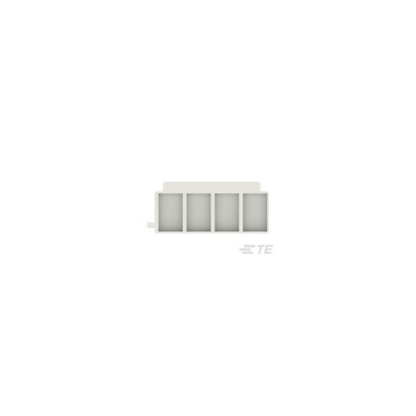 Te Connectivity Faston 187 Rec Hsg 4 Cir Nylon Nat - 281370