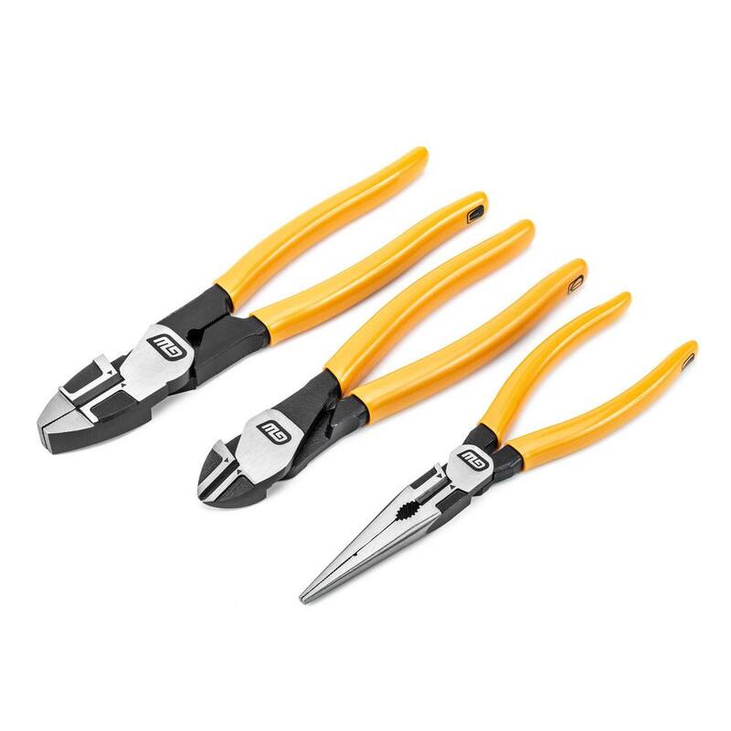 GEARWRENCH Pitbull Electrician Plier Set Dipped (3-Piece) - 82202-06