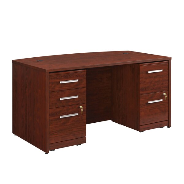Officeworks By Sauder Affirm 60 in. Bow, 3 D P, 2 D Ped Cc Ste A3 - 431798