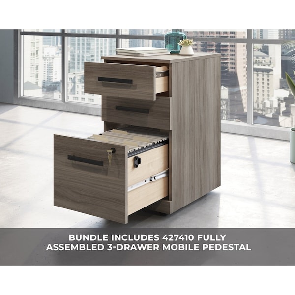 Officeworks By Sauder 29.488 in D X 29.291 in H, 71.102 in W X Engineered wood - 431523