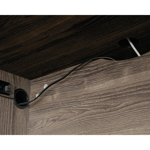 Sauder Computer Desk, 23.39 in D X 30 in H, 59.06 in W X Solid wood, Engineered wood - 430786