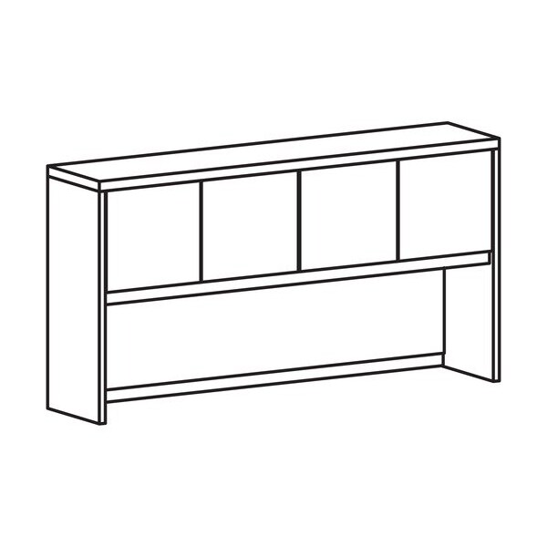 Lorell Hutch, Prominence, 72inWx16inDx39inH, Gray Elm - LLRPH7239GE