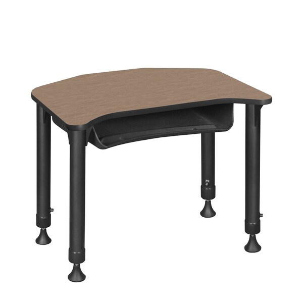 Regency Ferris Adjustable Height Student Activity Desk W/ Book Storage, 26 in W X Metal, Plastic, Laminate - FSDBX2624NO