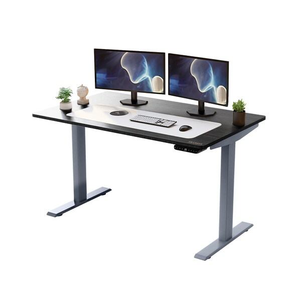 Uncaged Ergonomics RiseUpElectricStandingDesk60X30"BlkDesktopDualMotorMemory, RU2gbkMDF60 - RU2GBKMDF60