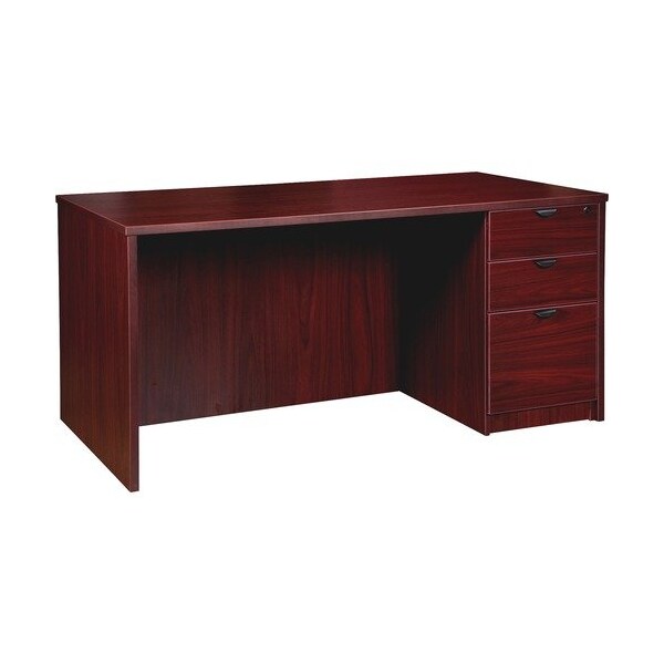 Lorell DESK, SGL, PED, 30X66, MY - LLRPD3066RSPMY