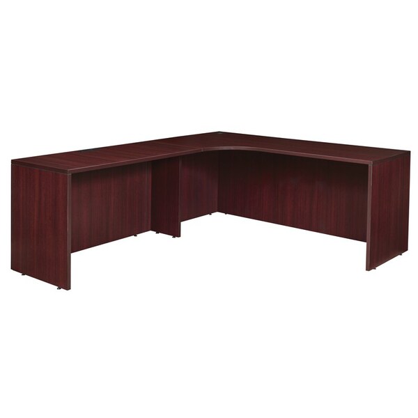 Legacy Corner Desk Left Corner Credenza w 47" Rtn, Legacy71", 72" D X 29" H, 71" W X Melamine Laminate - LLDSCL712447MH