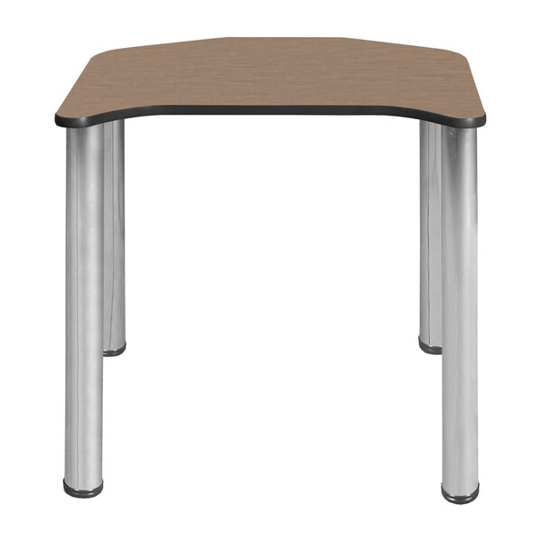 Regency Ferris Student Activity Desk, 26 in W X Wood, Metal, Chrome / Noble Oak - FSD2624NOBPCM