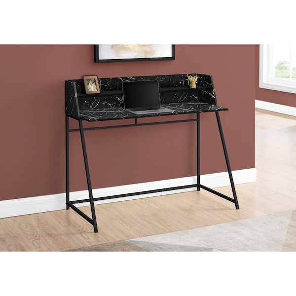Clean Choice 47.25 x 23.75 x 39.25 in. Computer Metal Desk Black - CL3079078