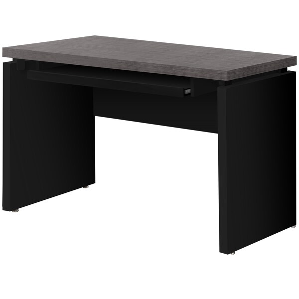 Monarch Specialties Computer Desk, Home Office, Laptop, 48"L, Work, Laminate, Black, Grey, Contemporary, Modern - I 7439
