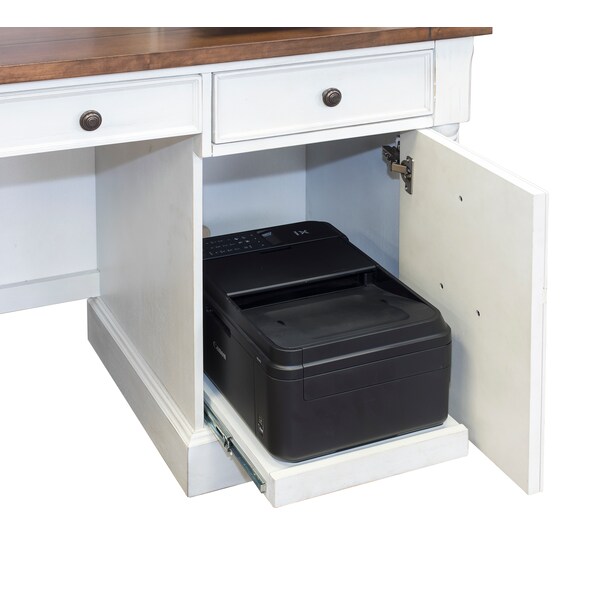 Martin Furniture Durham Computer Desk in Weathered White - IMDU689