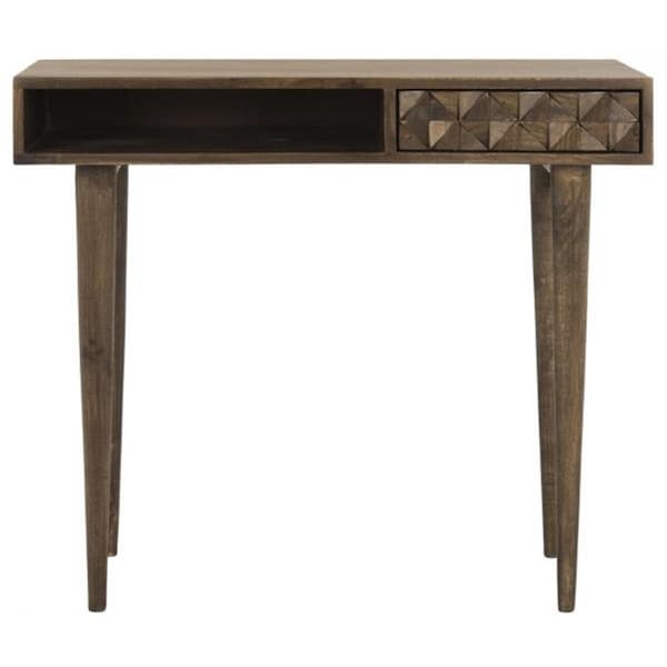 Safavieh 29.9 x 15.7 x 35 in. Zinnia Desk, Walnut - DSK9000A