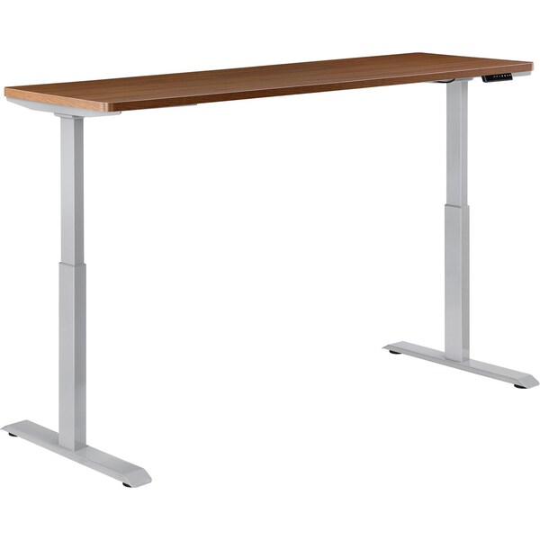 Interion By Global Industrial Sit Stand Desk, 30 in D X 28 to 46 in H, 72 in W X - 695781WNGY