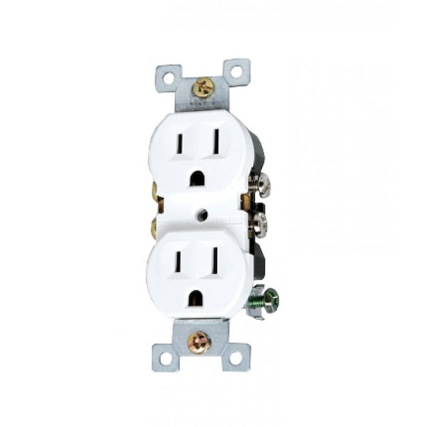 American Imaginations 8.63 in. x 12.13 in. x 1.88 in. Electrical Receptacle  in White - AI-35015