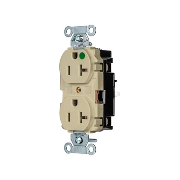 Hubbell Receptacle, 1 hp, 125V AC, NEMA 5-20R - 8300STI