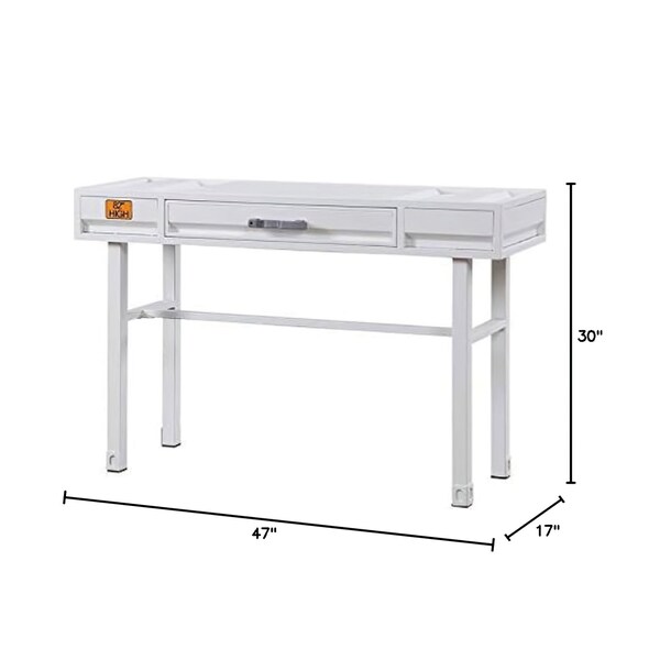 Acme Vanity Desk in White for Bedroom - ER-0265WH