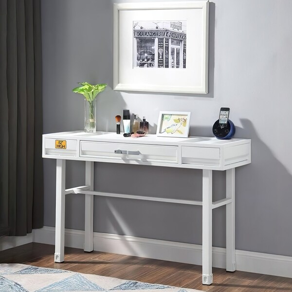 Acme Vanity Desk in White for Bedroom - ER-0265WH