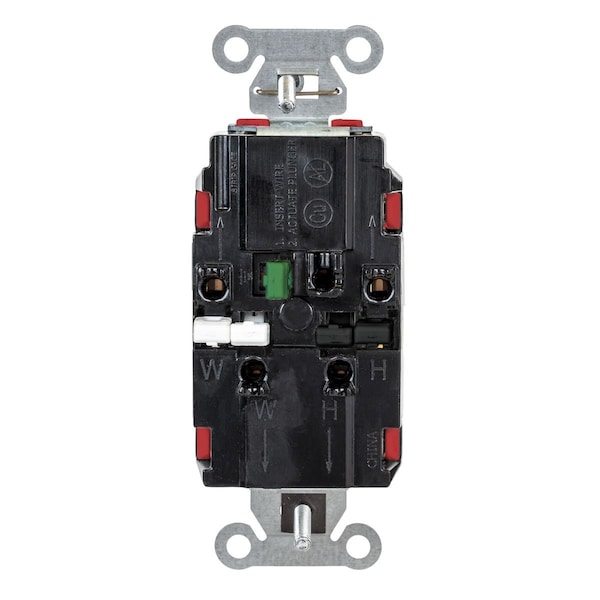Hubbell Receptacle, 1 hp, 125V AC, NEMA 5-20R - 5352STR