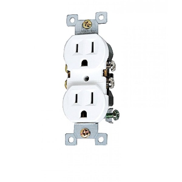 American Imaginations 8.63 in. x 12.13 in. x 1.88 in. Electrical Receptacle  in White - AI-35016