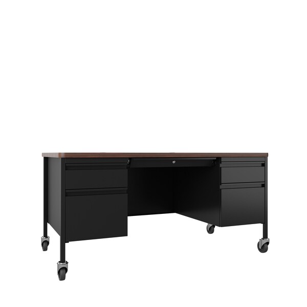 Hirsh Industries Rectangular Office Desk, 30 in D X 29 1/2 in H, 60 in W X - 22658