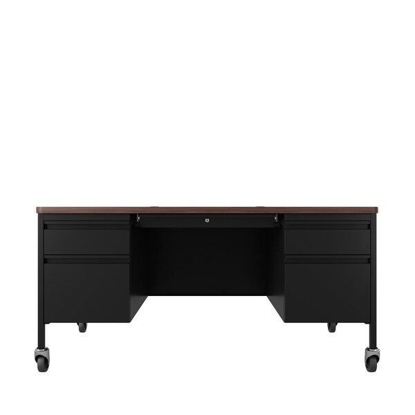 Hirsh Industries Rectangular Office Desk, 30 in D X 29 1/2 in H, 60 in W X - 22658