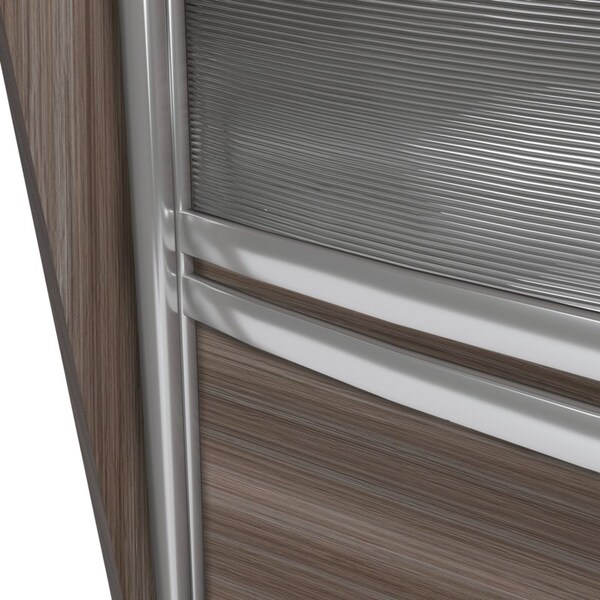 Regency 71 in D X 45.5 in H, 143.5 in W X Wood, Plexi, Driftwood Grey - 77313GY