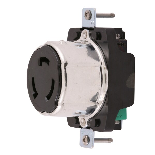 Hubbell Wiring Device-Kellems Marine Products, Pin and Sleeve, Receptacle, Corrosion Resistant, 63A 230V, 2-Pole 3-Wire Grounding - HBL363CRR