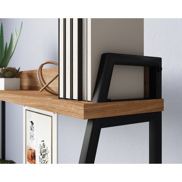 Sauder Desk With Hutch, 20.16 in D X 54.21 in H, 43.07 in W X Engineered wood, Metal - 430351