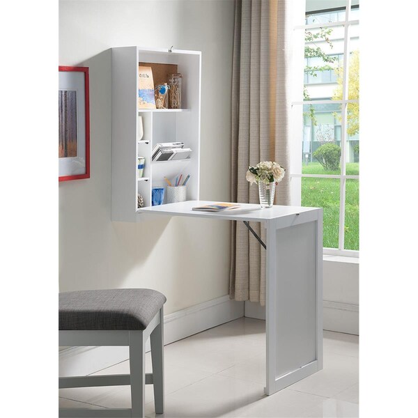 Kb 32 x 20 x 6 in. Wall-Mounted Desk - White - KB302739