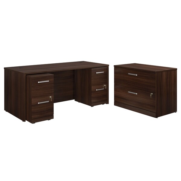 Officeworks By Sauder 29.016 in D X 29.291 in H, 105.984 in W X Engineered wood - 431522