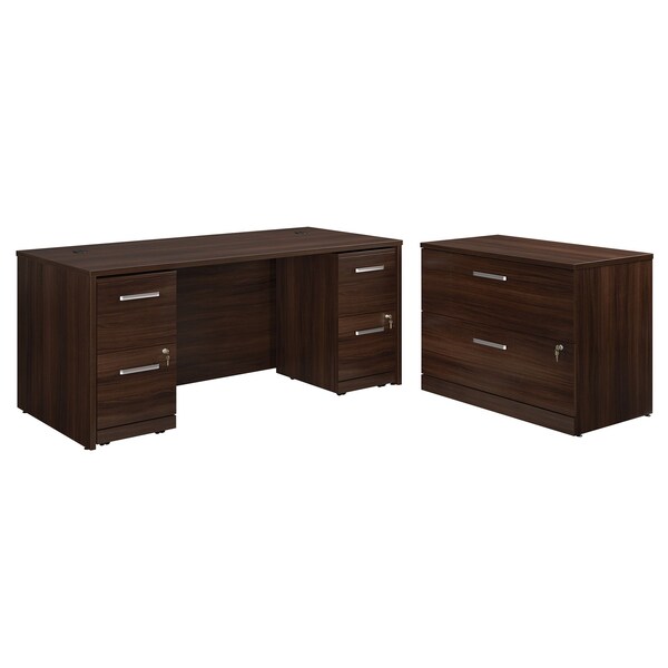 Officeworks By Sauder 29.016 in D X 29.291 in H, 105.984 in W X Engineered wood - 431522