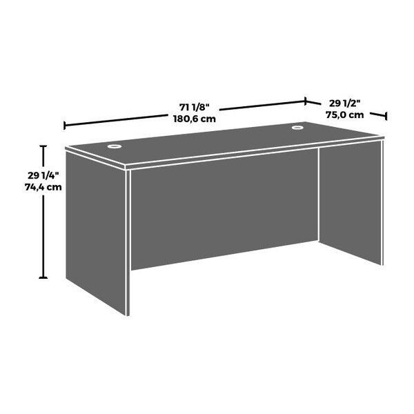 Officeworks By Sauder 29.016 in D X 29.291 in H, 105.984 in W X Engineered wood - 431522