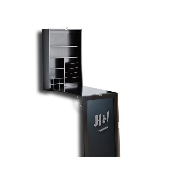 Utopia Alley Utopia Alley Fold Down Desk Table Wall Cabinet With Chalkboard  White - SH0002WW101
