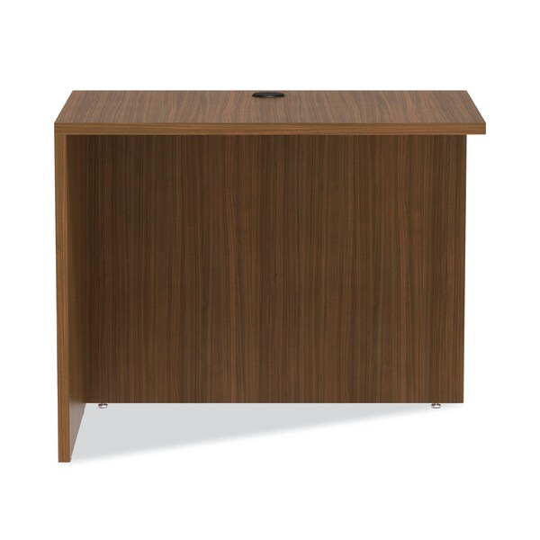 Alera Desk Shell Valencia Reversible Return/Bridge Shell, 23.63 in D X 29.5" H, 35" W X Modern Walnut - VA353624WA
