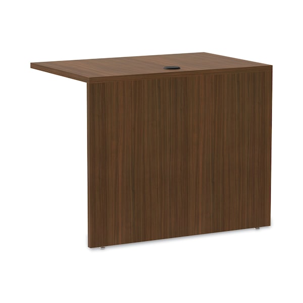 Alera Desk Shell Valencia Reversible Return/Bridge Shell, 23.63 in D X 29.5" H, 35" W X Modern Walnut - VA353624WA