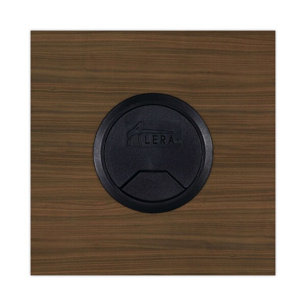 Alera Desk Shell Valencia Reversible Return/Bridge Shell, 23.63 in D X 29.5" H, 35" W X Modern Walnut - VA353624WA